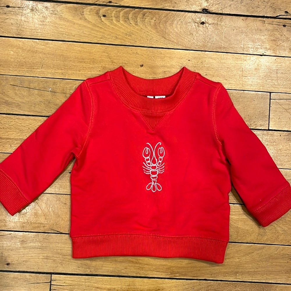 Janie and jack lobster sweatshirt